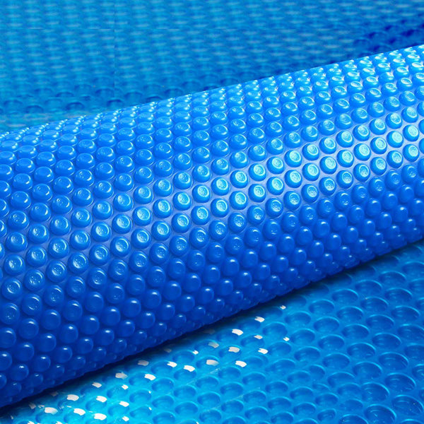 Aquabuddy Pool Cover 500 Micron 10x4m Swimming Pool Solar Blanket Blue Awezingly