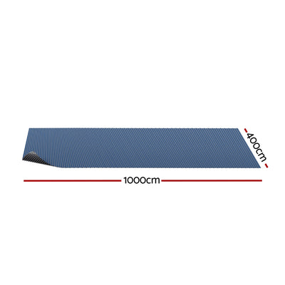 Aqua Buddy Pool Cover 10x4m 600 Micron Swimming Pool Solar Blanket Blue Black