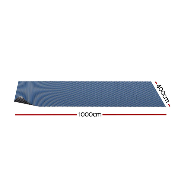 Aqua Buddy Pool Cover 10x4m 600 Micron Swimming Pool Solar Blanket Blue Black Awezingly