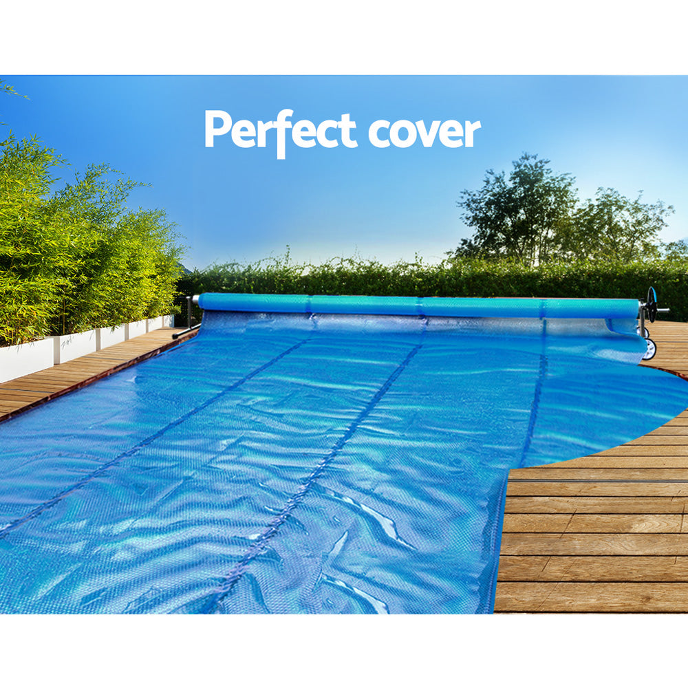 Aquabuddy Solar Swimming Pool Cover Roller 400 Micron Blanket Adjustable 6.5x3M Aquabuddy