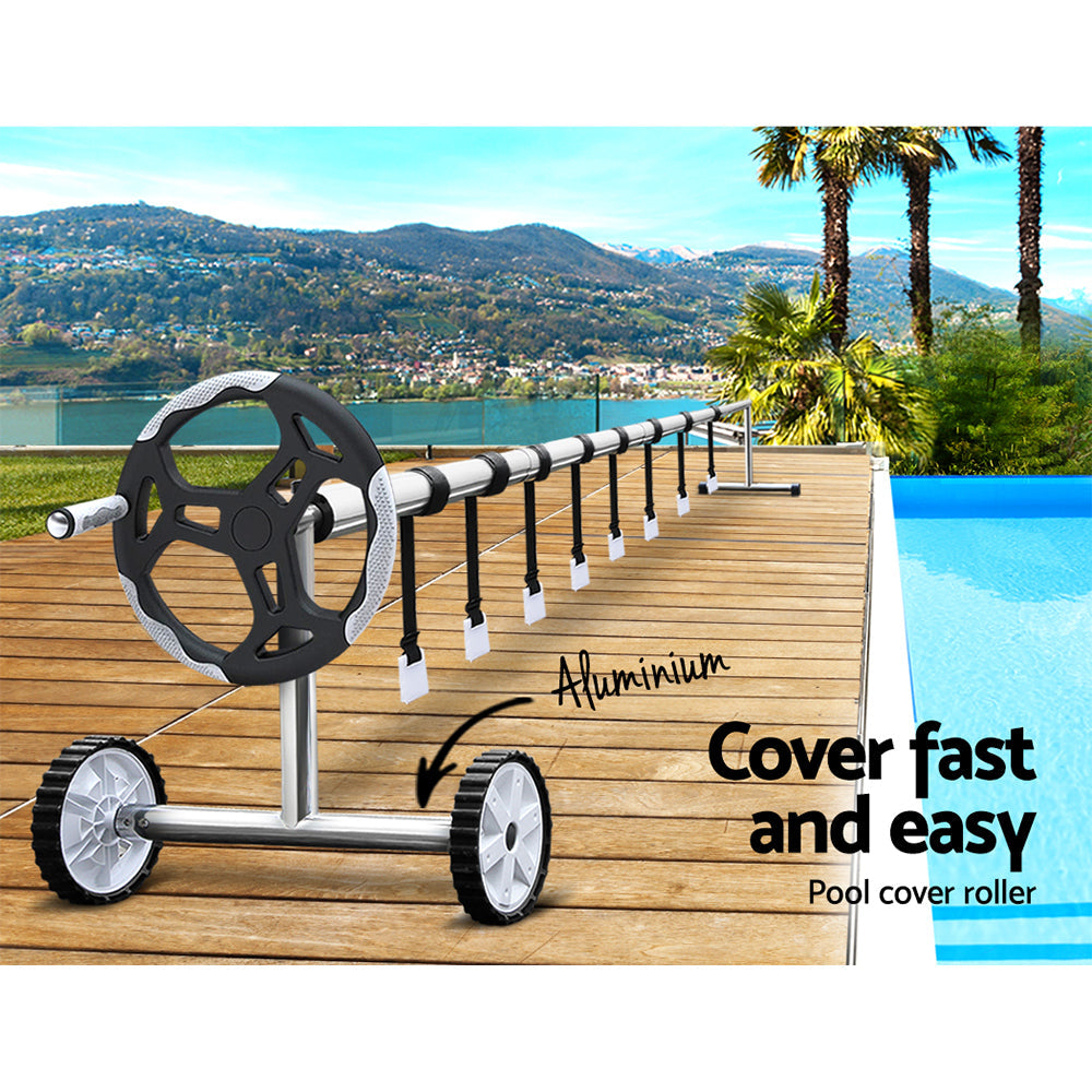 Aquabuddy Solar Swimming Pool Cover Roller 400 Micron Blanket Adjustable 6.5x3M Aquabuddy