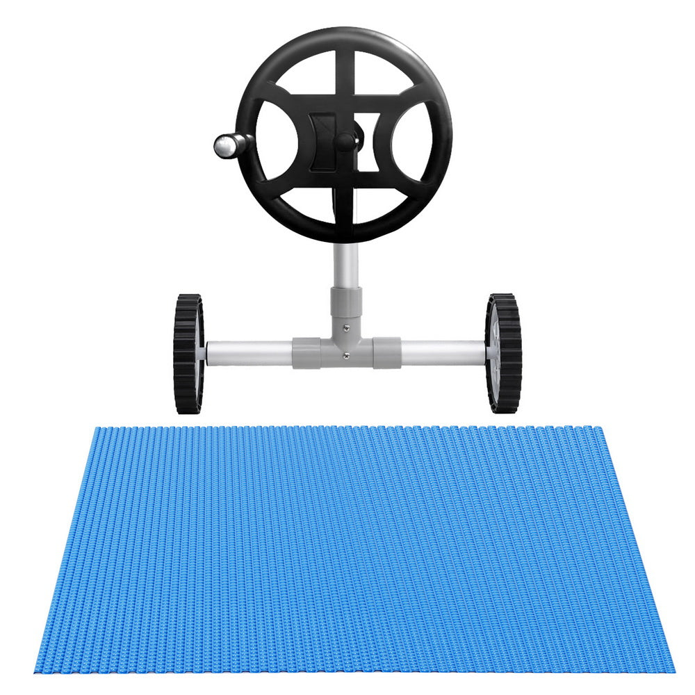 Aquabuddy Pool Cover 600 Micron 6.5x3m w/ Roller 4m Swimming Pools Solar Blanket Aquabuddy