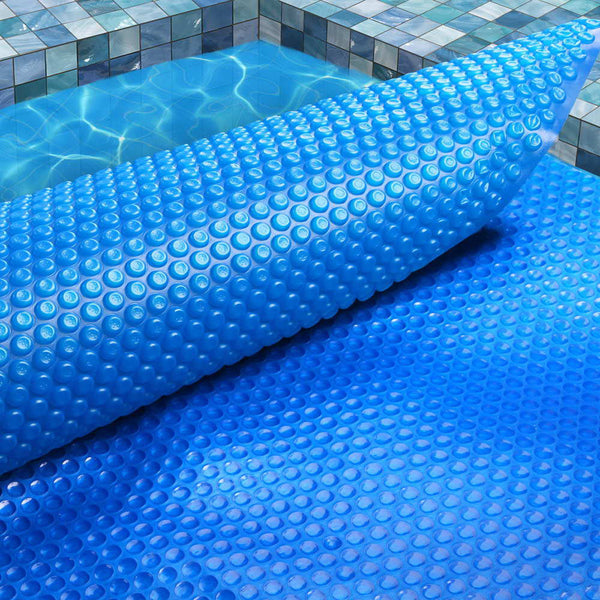 Aquabuddy Pool Cover 500 Micron 8.5x4.2m Swimming Pool Solar Blanket Blue Silver Awezingly