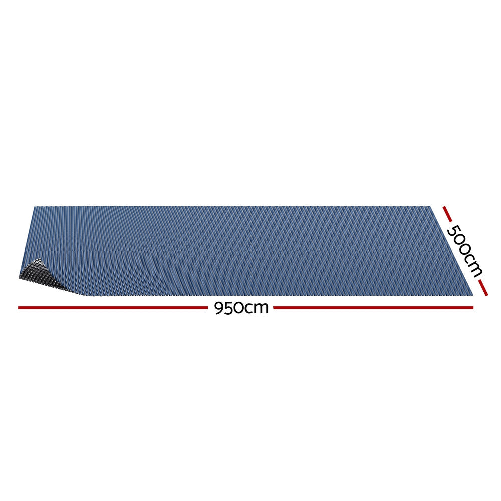 Aquabuddy Pool Cover 600 Micron 9.5x5m Swimming Pool Solar Blanket Blue Black Does Not Apply