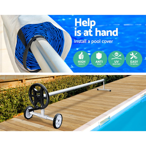 Aquabuddy Pool Cover Roller 4m Adjustable Swimming Pool Solar Blanket Reel Aquabuddy
