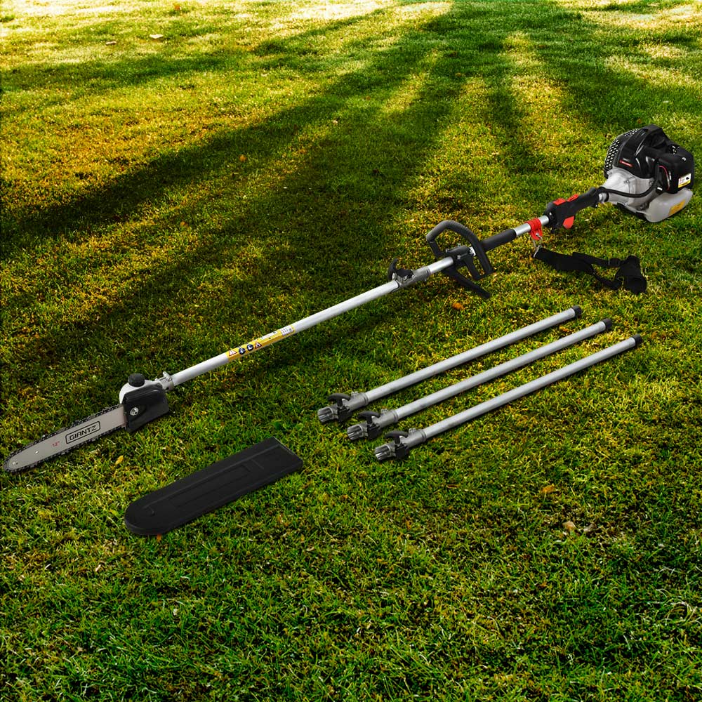 Giantz 62CC Pole Chainsaw 12in Chain Saw Petrol 5.6m Long Reach Black Giantz