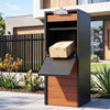 Gardeon Parcel Letterbox Drop Box Package Slot MailBox Walnut
