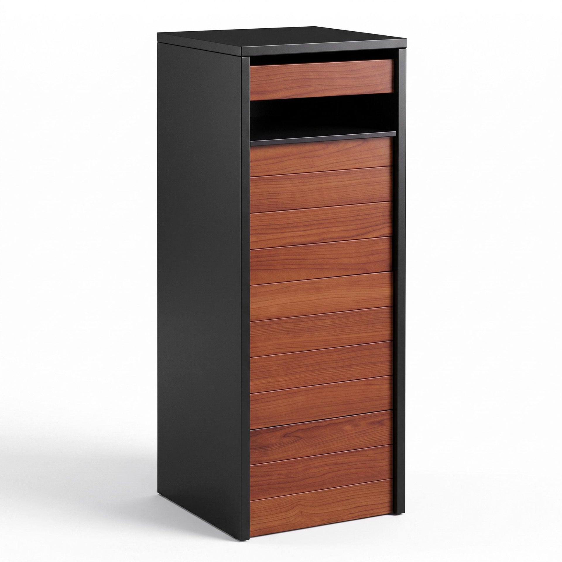 Gardeon Parcel Letterbox Drop Box Package Slot MailBox Walnut Awezingly