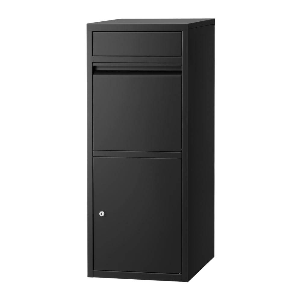 Gardeon Parcel Letterbox Drop Box Package Mailbox Black Gardeon