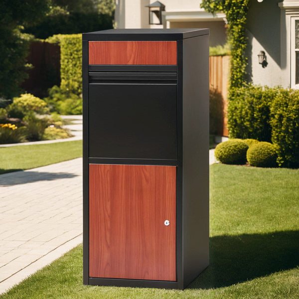 Gardeon Parcel Letterbox Drop Box Package Black Gardeon