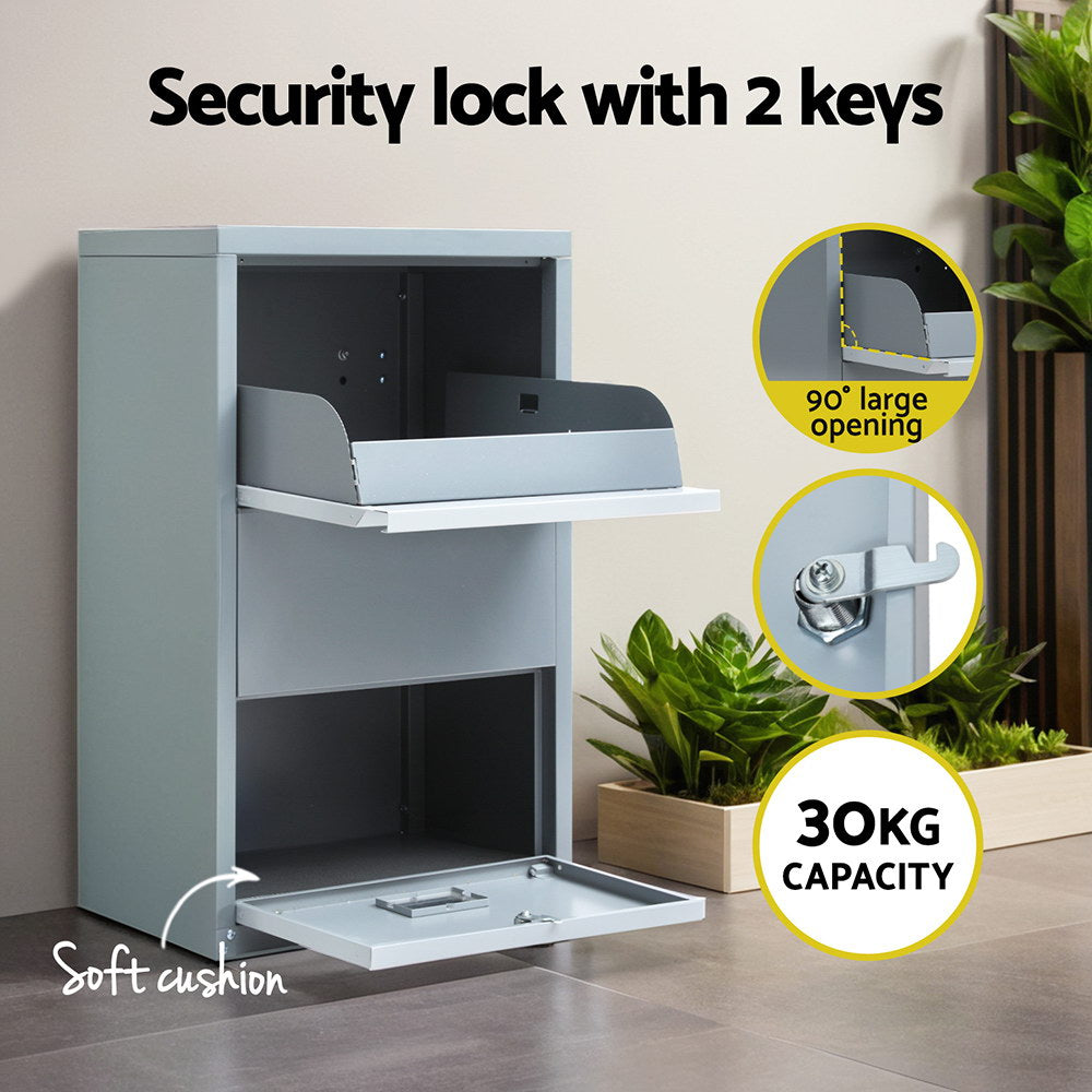 Gardeon Parcel Letterbox Drop Box Package Grey Gardeon