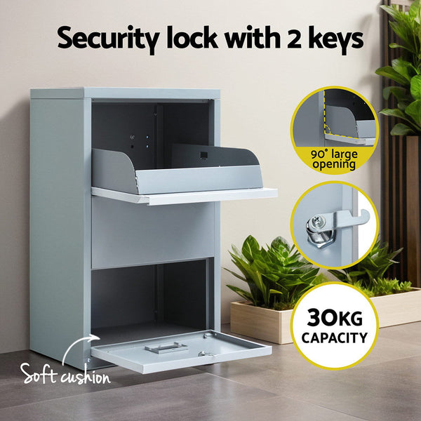 Gardeon Parcel Letterbox Drop Box Package Grey Gardeon