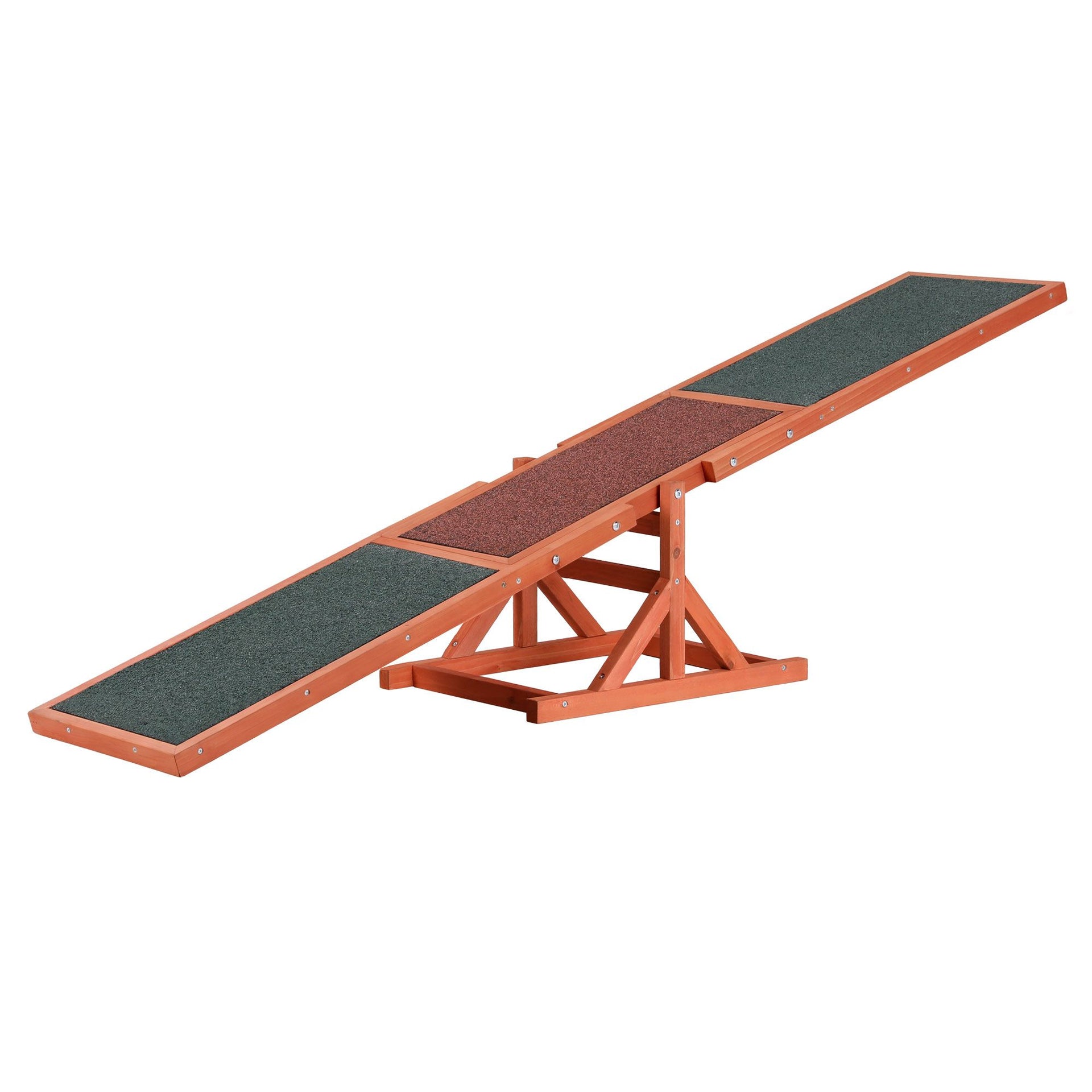 i.Pet Dog Agility Equipment Pet Seesaw Obedience Training Puppy Obstacle Outdoor Play 180cm Awezingly