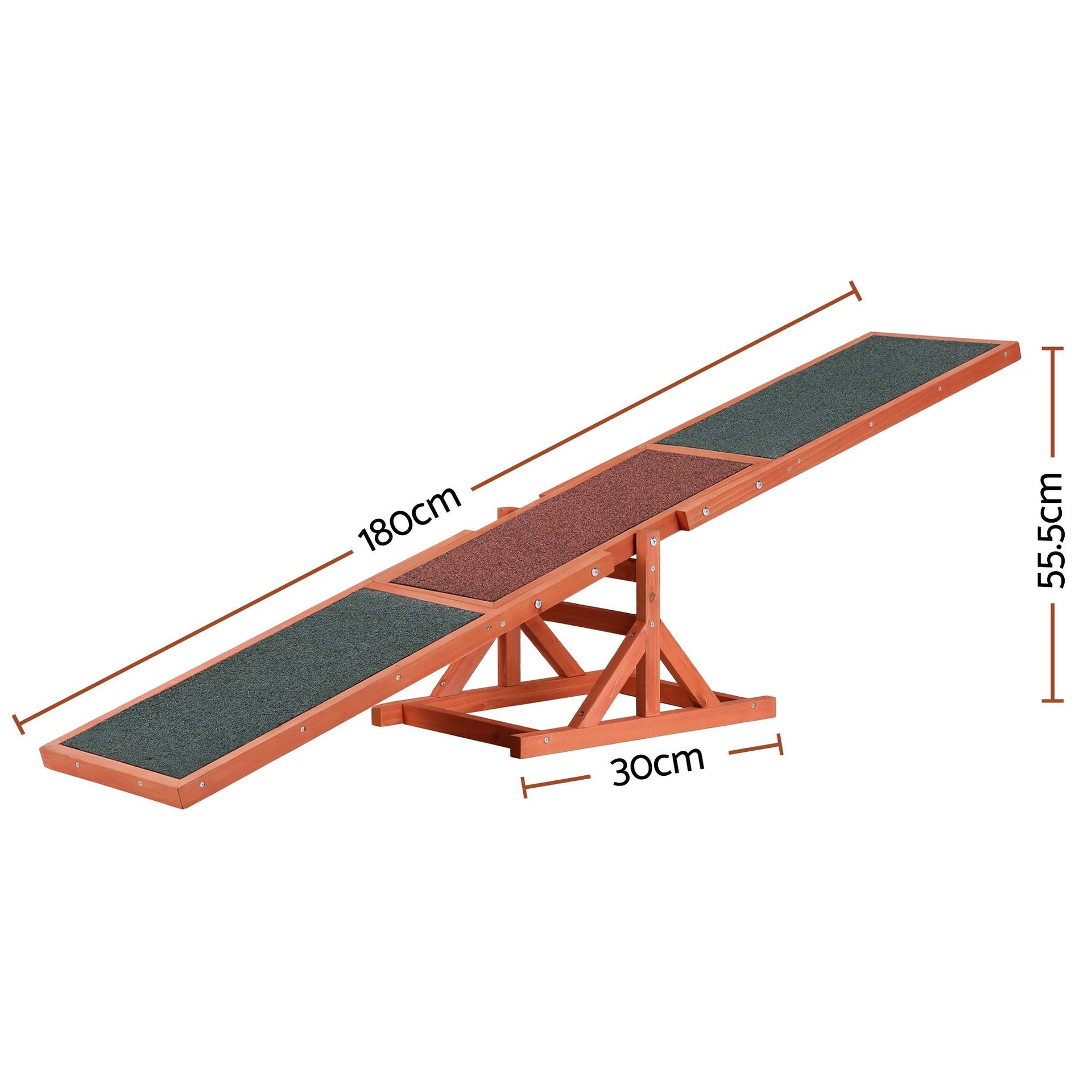 i.Pet Dog Agility Equipment Pet Seesaw Obedience Training Puppy Obstacle Outdoor Play 180cm Awezingly