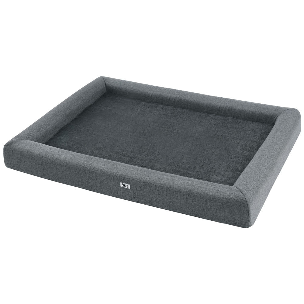 i.Pet Pet Bed Dog Cat Extra Large Calming Soft Sofa Cushion Egg Crate Washable Grey i.Pet
