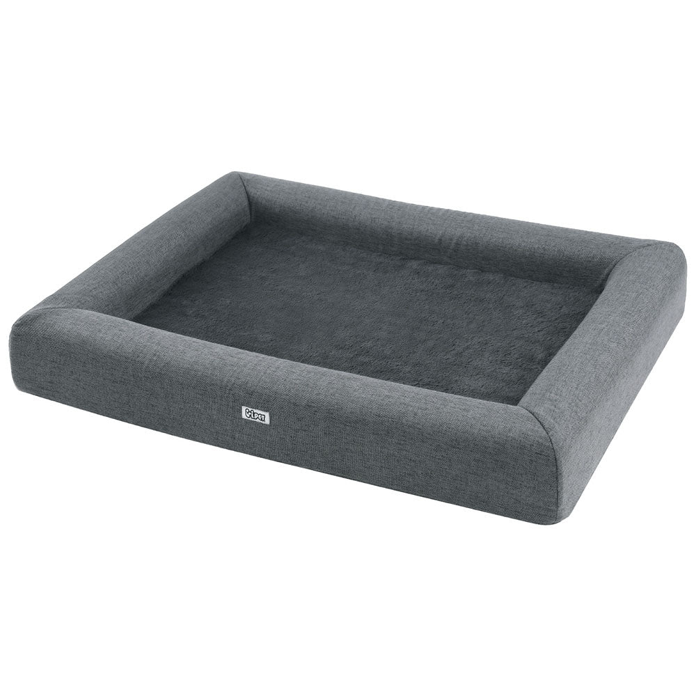 i.Pet Pet Bed Dog Cat Large Calming Soft Sofa Cushion Egg Crate Washable Grey i.Pet