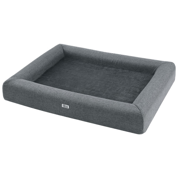 i.Pet Pet Bed Dog Cat Large Calming Soft Sofa Cushion Egg Crate Washable Grey i.Pet