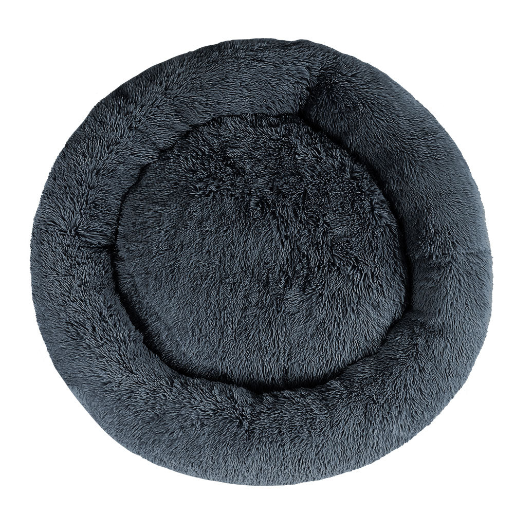 i.Pet Pet Bed Dog Cat 110cm Calming Extra Large Soft Plush Dark Grey i.Pet