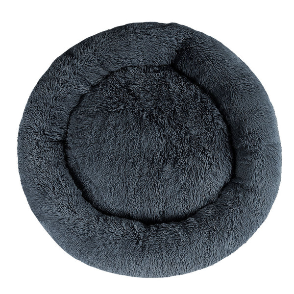i.Pet Pet Bed Dog Cat 110cm Calming Extra Large Soft Plush Dark Grey i.Pet