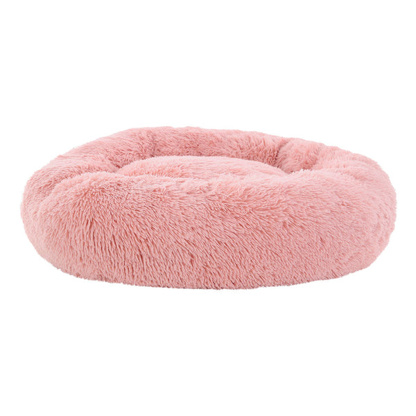 i.Pet Pet Bed Dog Cat 90cm Large Calming Soft Plush Pink i.Pet