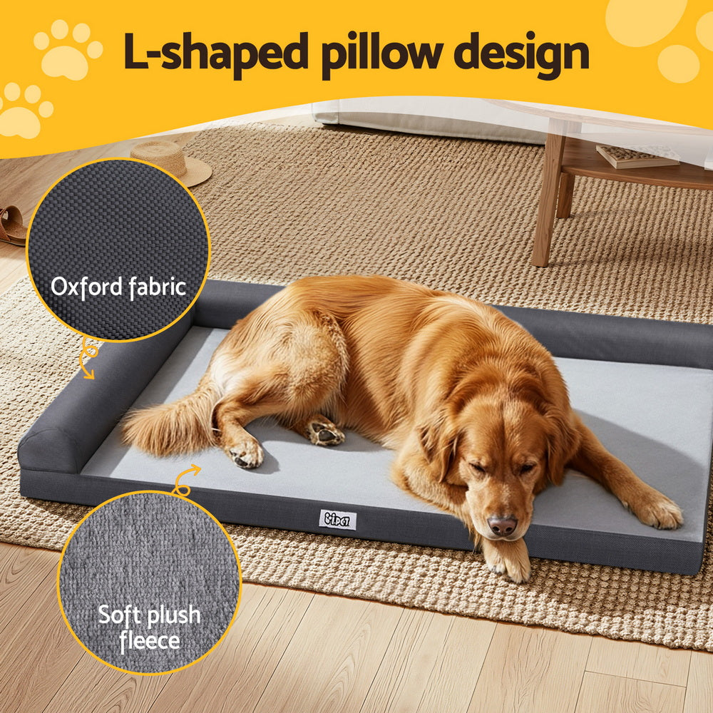 i.Pet Pet Bed Plush Soft Cushion Egg Crate Large Sofa Platform Removable Washable i.Pet