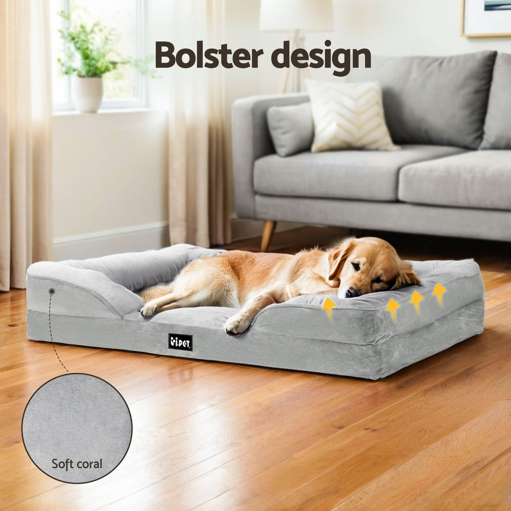 i.Pet Pet Bed Dog Calming Soft Cushion Egg Crate Large Sofa Washable Removable i.Pet