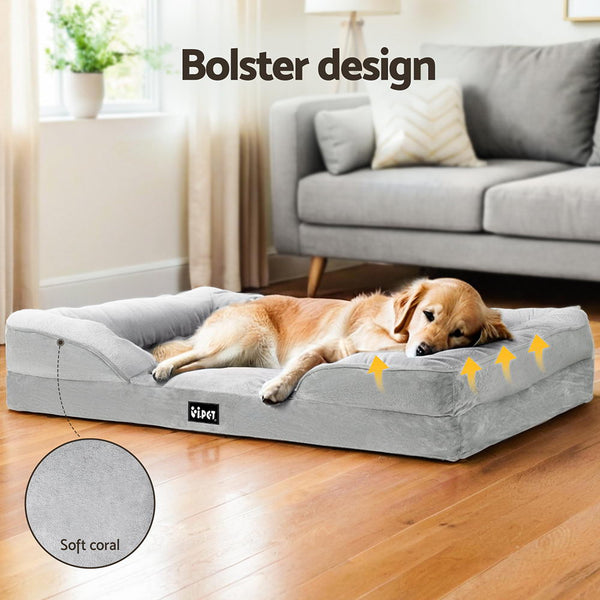 i.Pet Pet Bed Dog Calming Soft Cushion Egg Crate Large Sofa Removable Washable i.Pet
