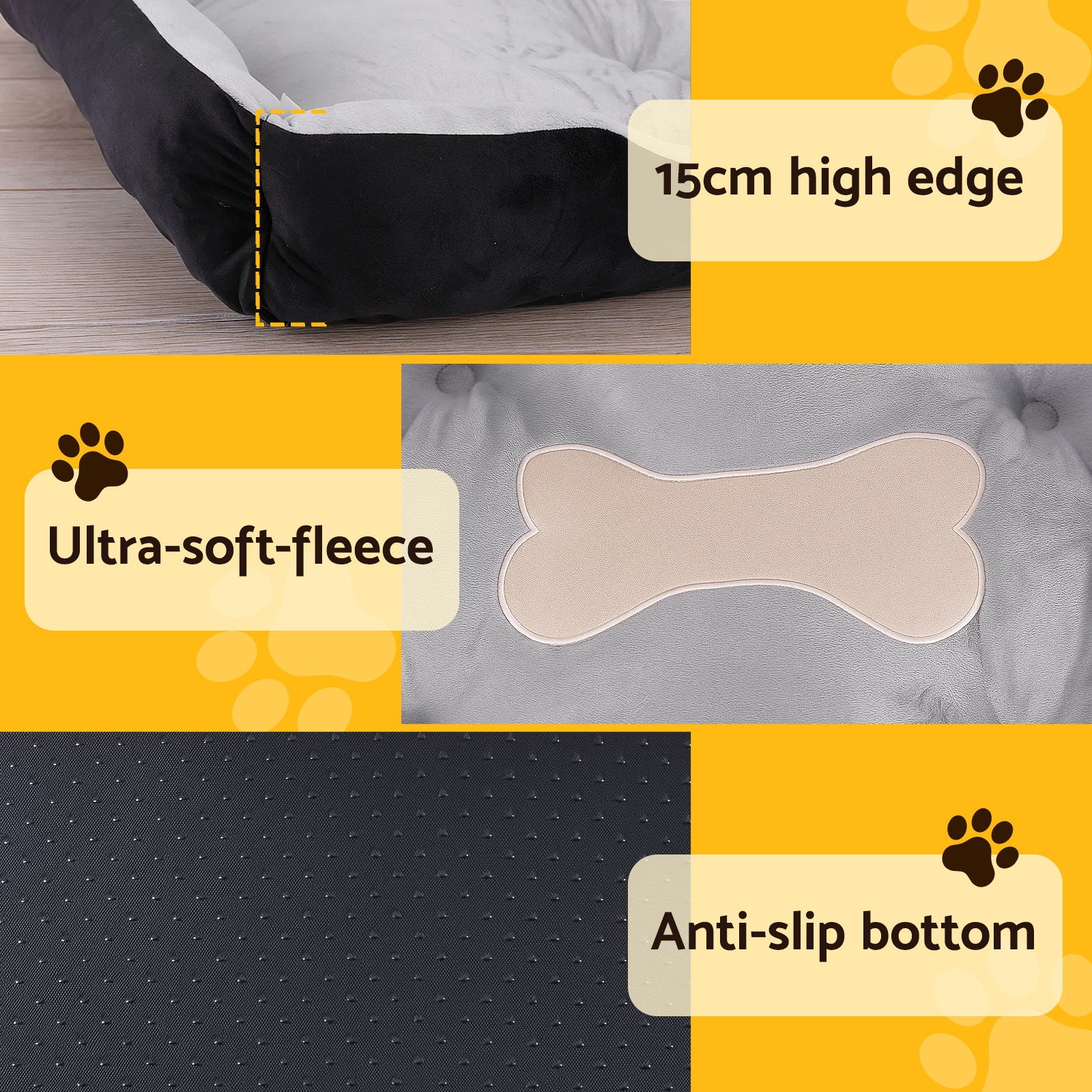 i.Pet Pet Bed Dog Bed Soft PP Cotton Mat Sleeping Comfy Cushion Washable Extra Large i.Pet