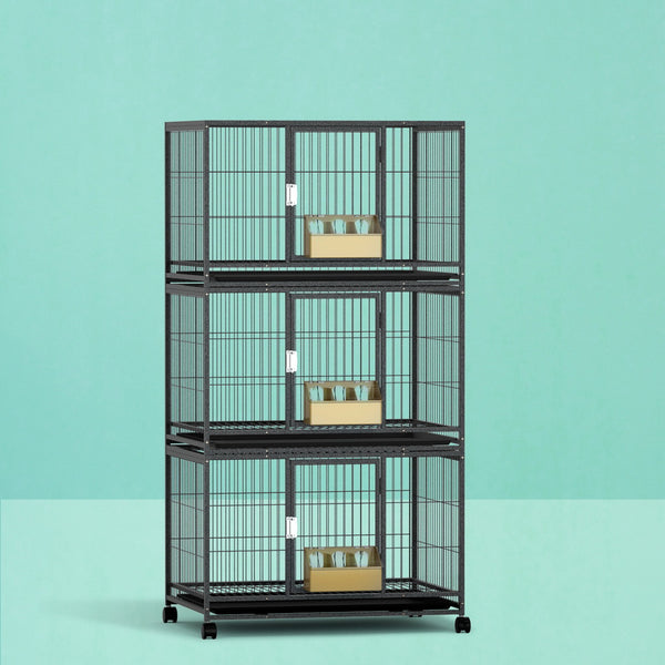 i.Pet Bird Cage Large Bird Cages Aviary Budgie Perch Cage Parrot Pet Stand Wheels i.Pet