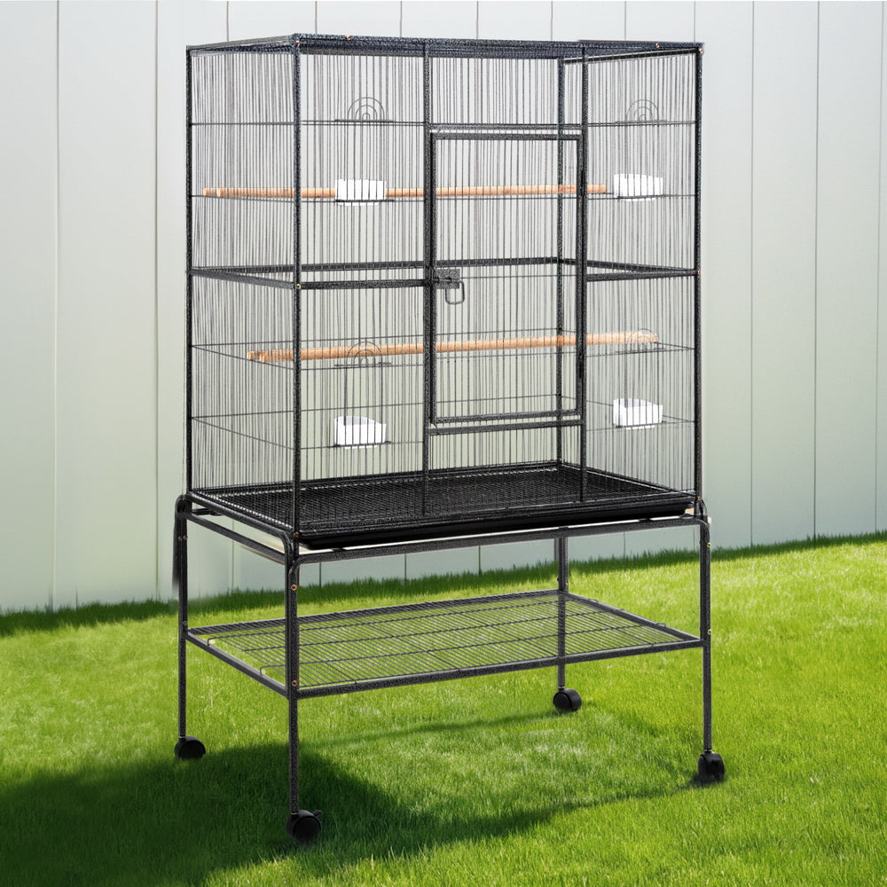 i.Pet Bird Cage Large Cages 160cm Parrot Aviary Stand-Alone Budgie Wheels Castor i.Pet