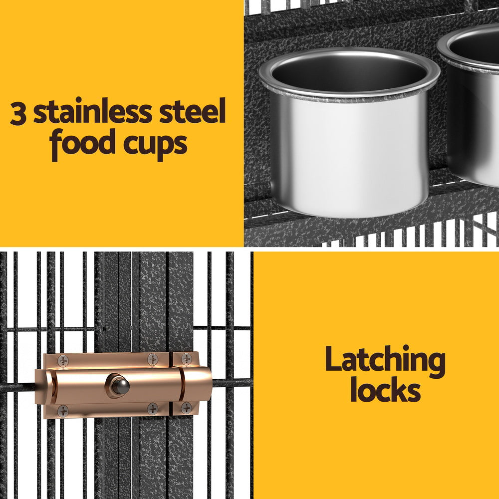 i.Pet Bird Cage Large Walk-in Aviary Budgie Perch Cage Parrot Pet Huge 203cm i.Pet