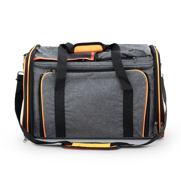 i.Pet Pet Carrier Bag Foldable Expandable Dog Cat Travel Cage Portable Car Kennel Awezingly