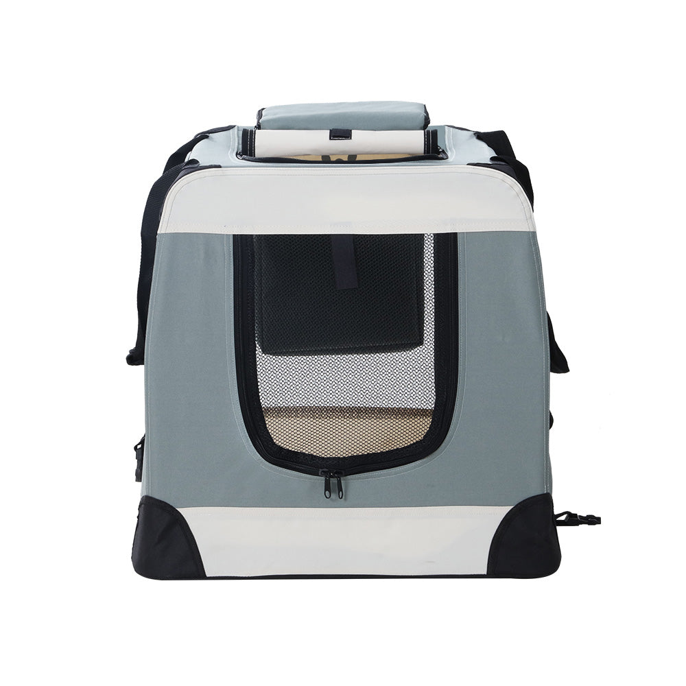 i.Pet Pet Carrier Soft Crate Dog Cat Travel 70x52CM Portable Foldable Car Large i.Pet