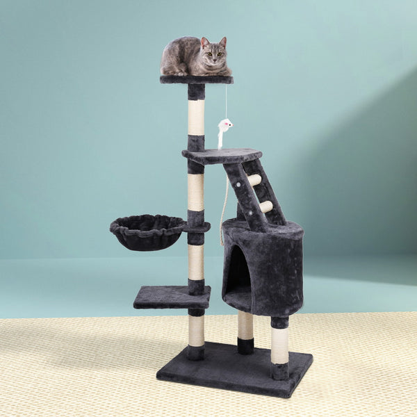 i.Pet Cat Tree 120cm Tower Scratching Post Scratcher Wood Condo House Bed Toys i.Pet