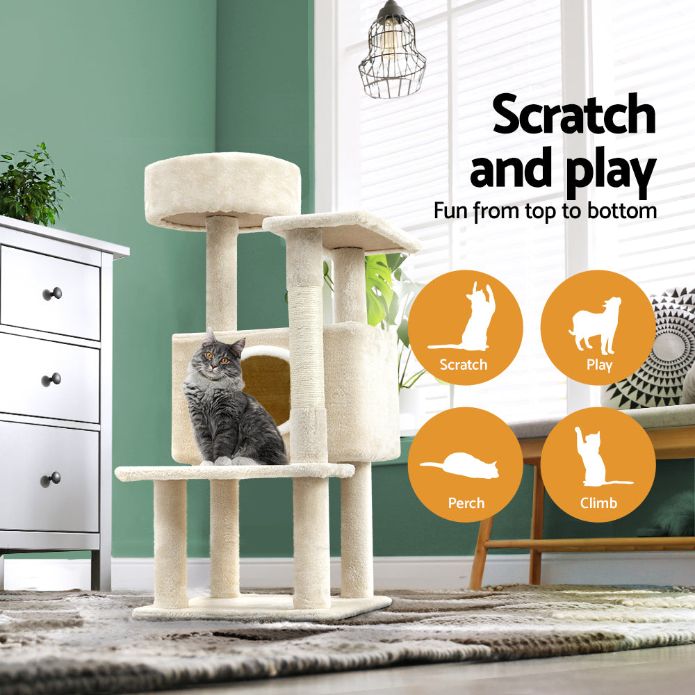 i.Pet Cat Tree 90cm Scratching Post Tower Scratcher Wood Condo House Bed Trees i.Pet