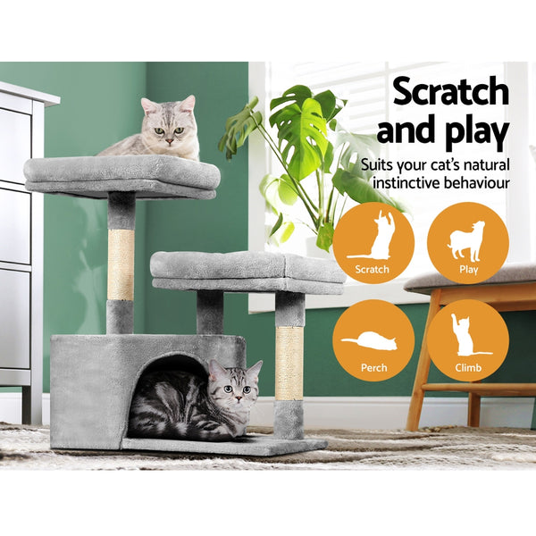 i.Pet Cat Tree 69cm Scratching Post Tower Scratcher Wood Condo House Bed Trees i.Pet