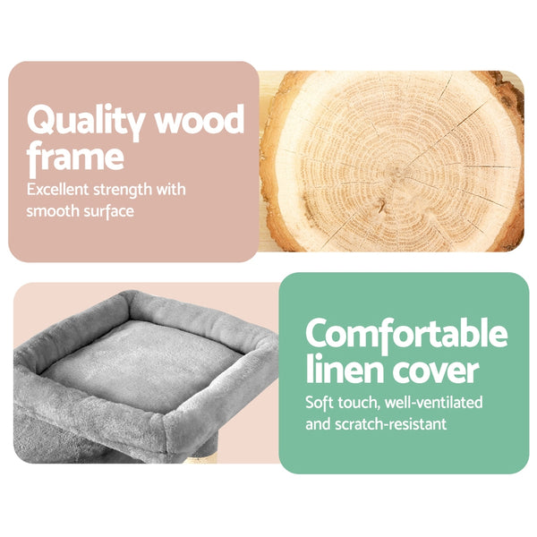 i.Pet Cat Tree 69cm Scratching Post Tower Scratcher Wood Condo House Bed Trees i.Pet