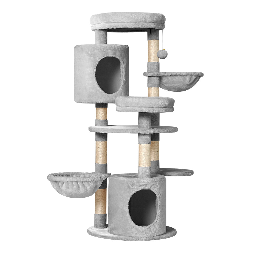 i.Pet Cat Tree 123cm Tower Scratching Post Scratcher Wood Condo House Bed Toys i.Pet