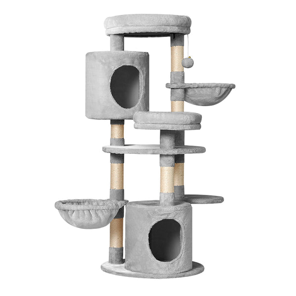 i.Pet Cat Tree 123cm Tower Scratching Post Scratcher Wood Condo House Bed Toys i.Pet