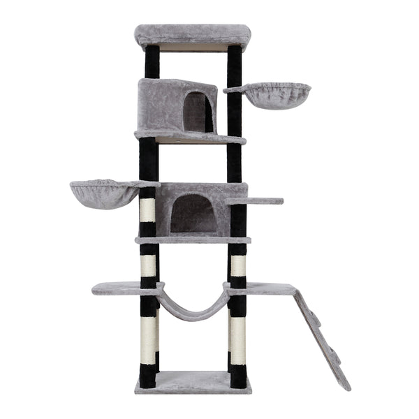 i.Pet Cat Tree 161cm Tower Scratching Post Scratcher Wood Condo House Play Bed i.Pet