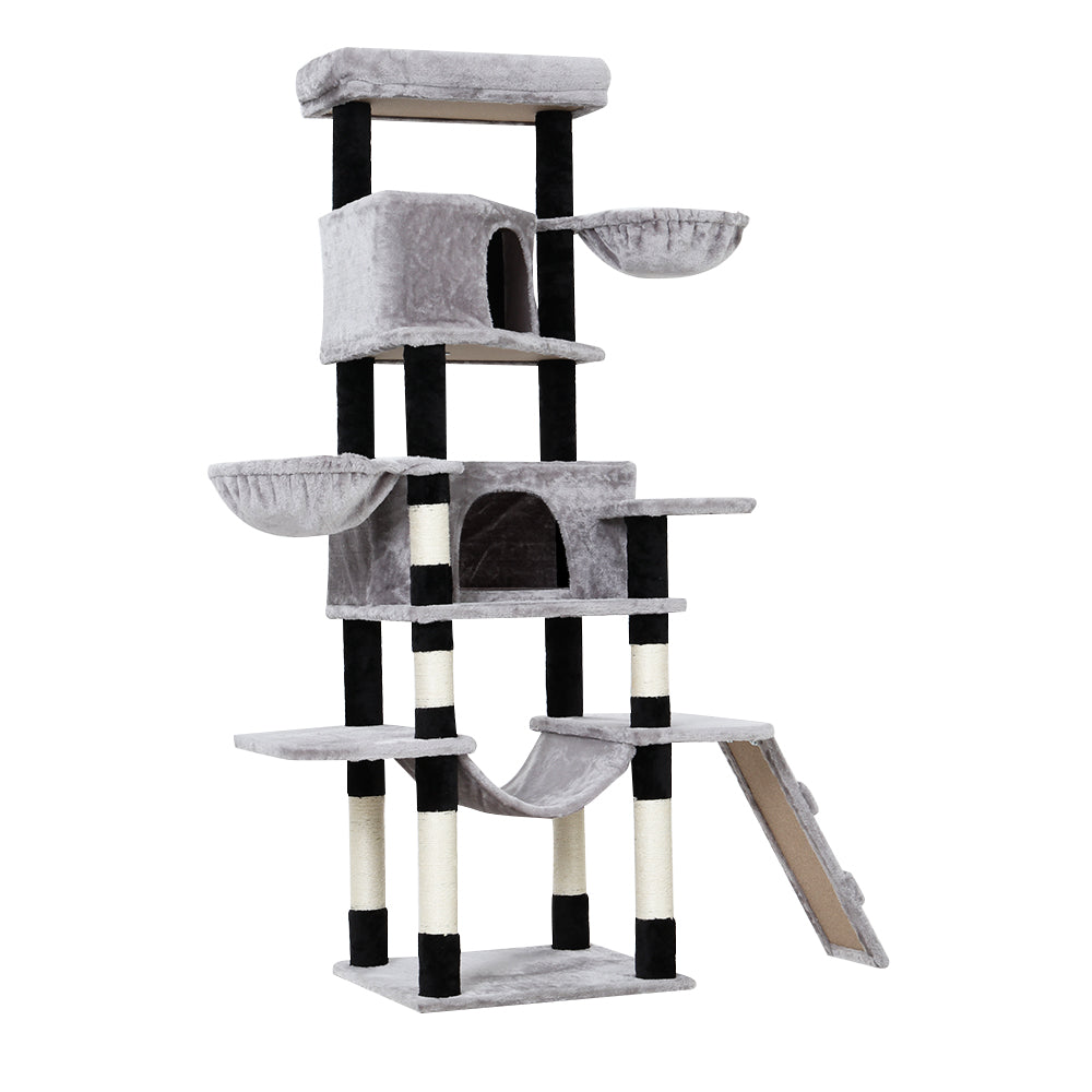 i.Pet Cat Tree 161cm Tower Scratching Post Scratcher Wood Condo House Play Bed i.Pet
