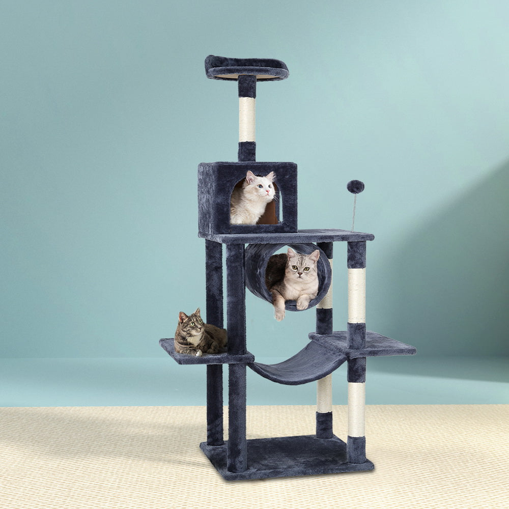 i.Pet Cat Tree 151cm Tower Scratching Post Scratcher Wood Condo House Bed Trees i.Pet