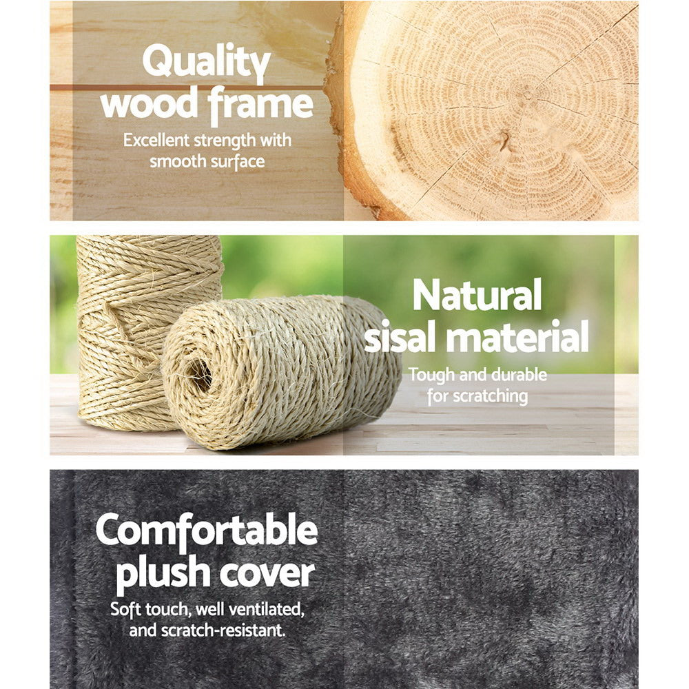 i.Pet Cat Tree 171cm Tower Scratching Post Scratcher Wooden Condo House Bed Toys i.Pet