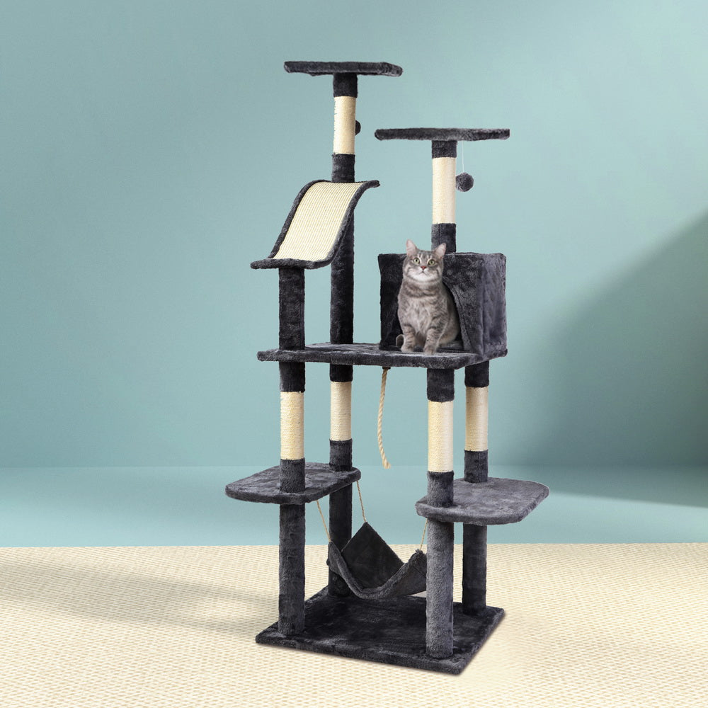 i.Pet Cat Tree 171cm Tower Scratching Post Scratcher Wooden Condo House Bed Toys i.Pet
