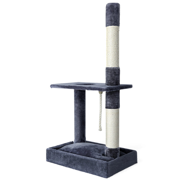 i.Pet Cat Tree 102cm Scratching Post Tower Scratcher Condo House Board Grey i.Pet