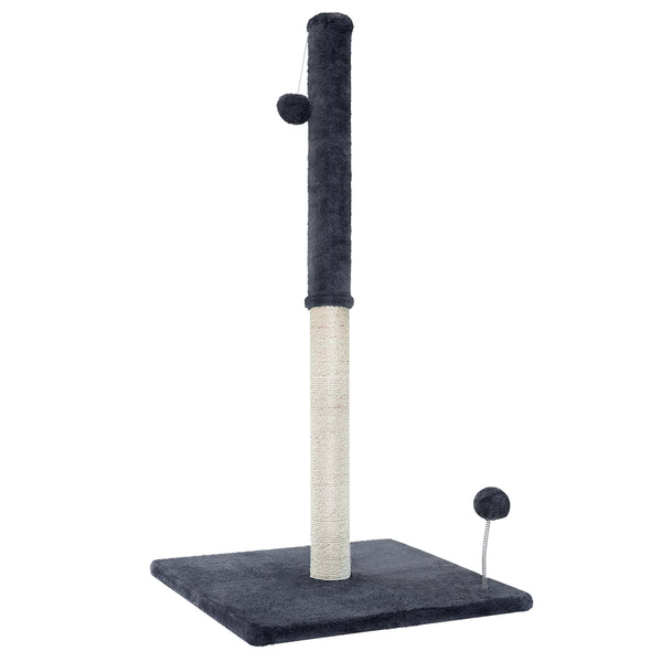 i.Pet Cat Tree 105cm Scratching Post Scratcher Tower Condo House Hanging toys Grey i.Pet