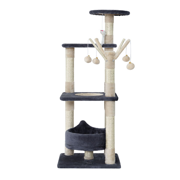 i.Pet Cat Tree 110cm Tower Scratching Post Scratcher Wood Condo House Bed Toys i.Pet