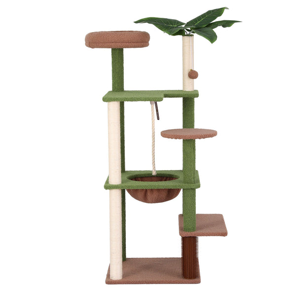 i.Pet Cat Tree Tower 152cm Jungle Multi-Level Scratching Post Leafy Canopy i.Pet