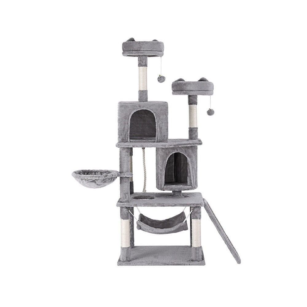 i.Pet Cat Tree Tower Scratching Post Scratcher 161cm Condo House Trees Grey i.Pet