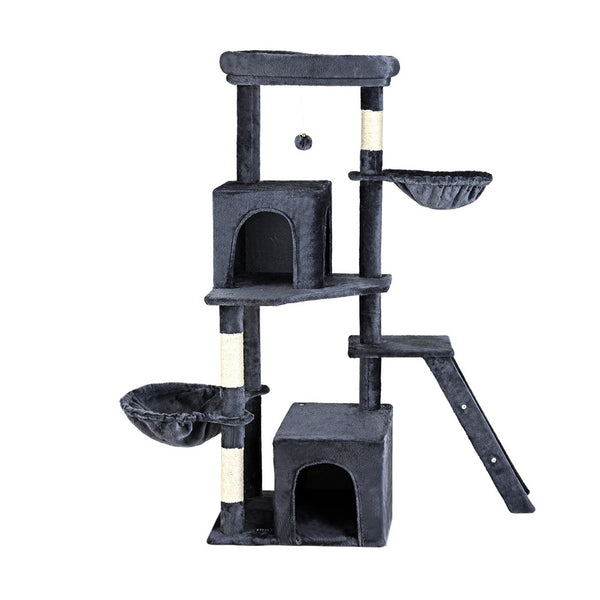 i.Pet Cat Tree Tower Scratching Post Scratcher 138cm Trees Condo House Grey i.Pet